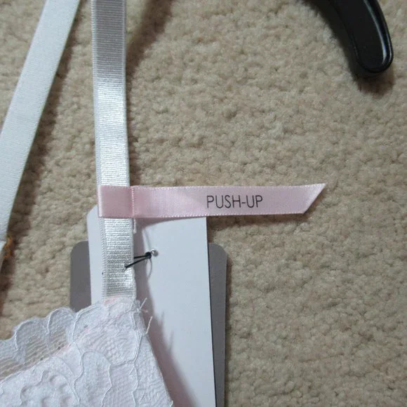 NWT push up babydoll  & panty white set L - Picture 7 of 16
